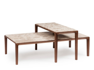 Прямоугольный мраморный журнальный столик