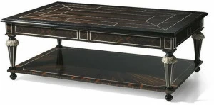 OAK Прямоугольный журнальный столик из черного дерева в стиле людовика xvi Galleria