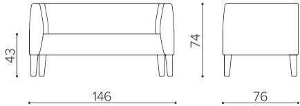 True Design 2-х местный диван Biblis sun-id-1412466 - Вид №4