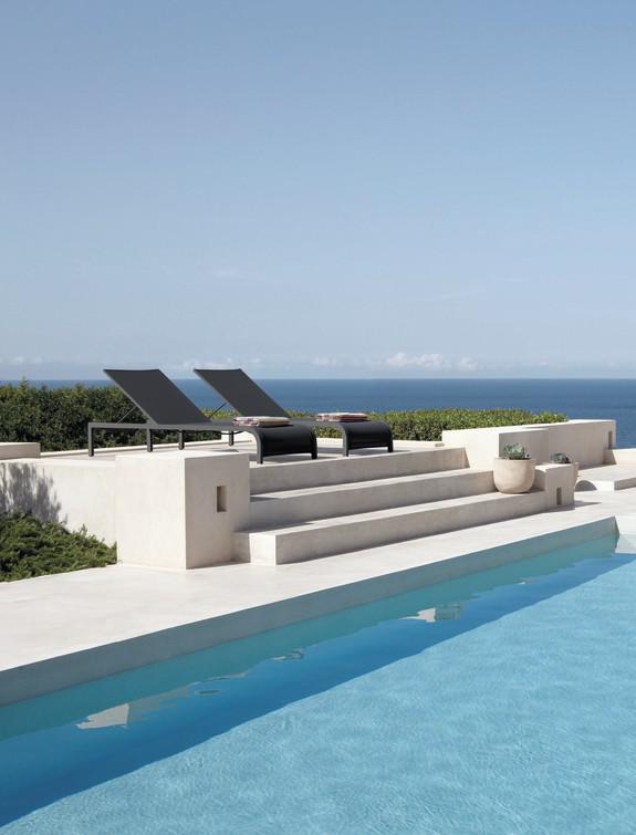 MNST188 Шезлонг лава текстиль черный Manutti Latona - Вид №1