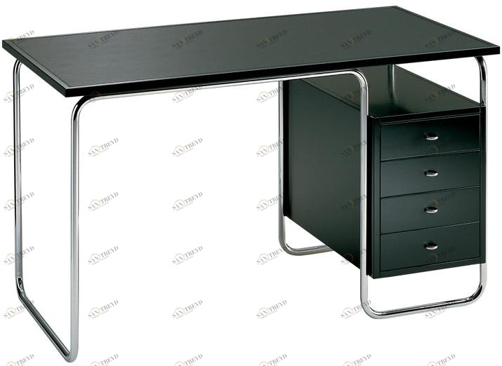 Zanotta Стол из нержавеющей стали с ящиками sun-id-1439210