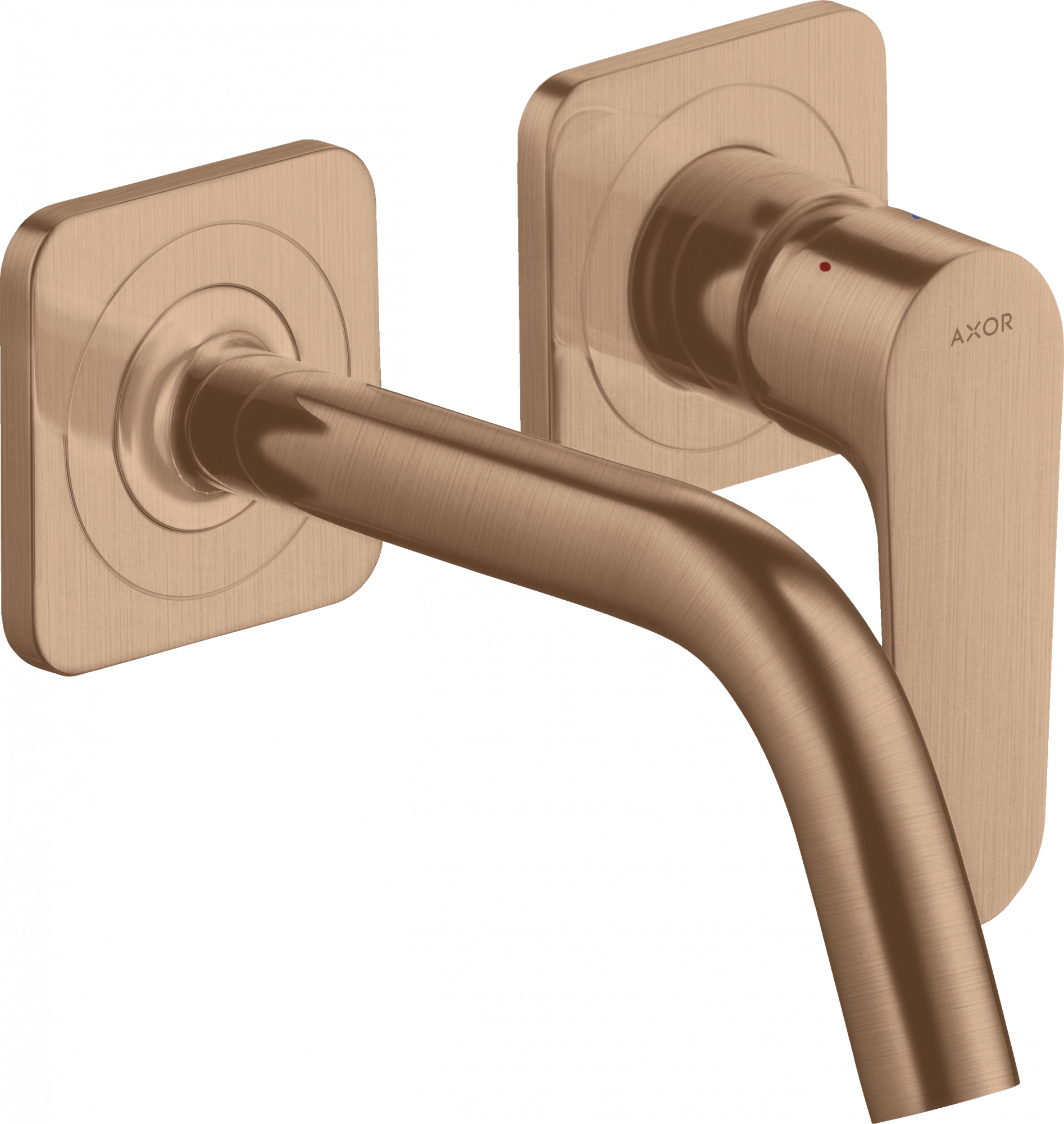 34113310 Смеситель для раковины, однорычажный, скрытого монтажа, настенный, с изливом 167 мм и розетками AXOR CITTERIO M