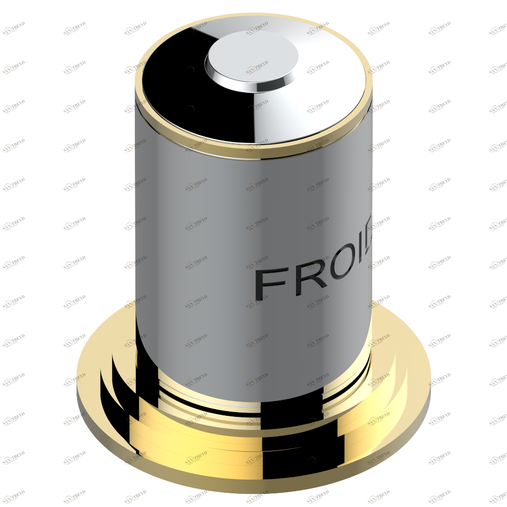 G2T-35/C Вентиль 1/2" набортный для холодной воды Thg-paris Faubourg metal Хром/золото G2T 35/C CAT.A