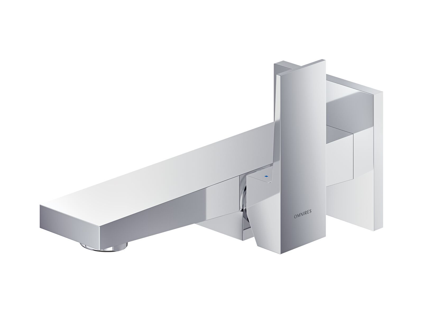 Настенный смеситель для раковины с пластиной OMNIRES Fresh ARCH-00004434