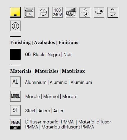 Металлическая светодиодная настольная лампа LedsC4 Tubs ARCH-00077073 - Вид №7