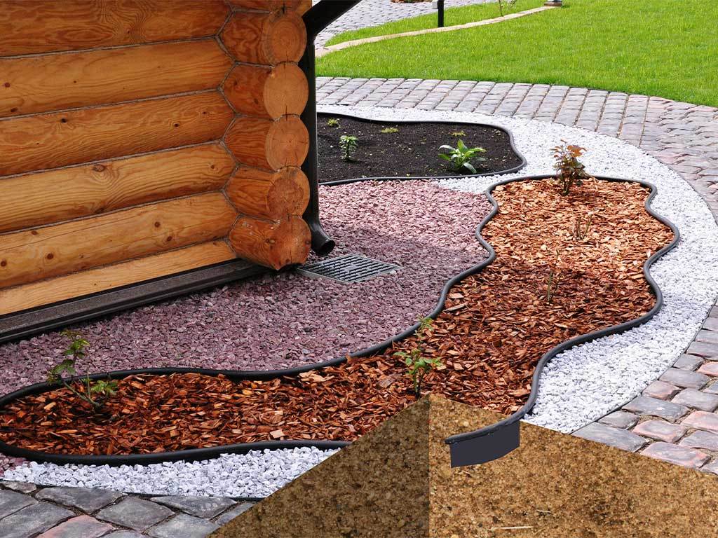 Садовый бордюр "Канта", оливковый ГеоПластБорд GPBST-30 - Вид №5