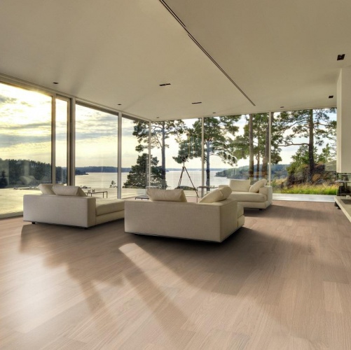 Паркетная доска Kahrs Дуб Прилив Линнея Полуматовая Брашированная 2600200571 - Вид №8