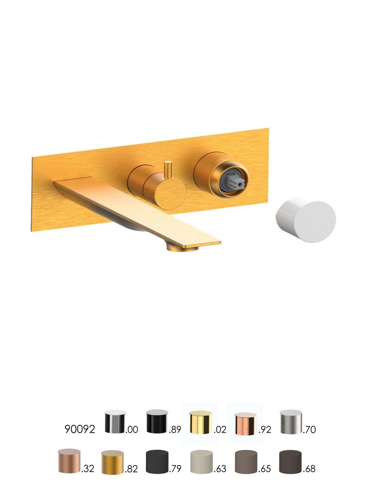 Встраиваемый однорычажный смеситель для ванны с ручным душем Rubinetterie Frattini отдельная эстетика ARCH-00118361 - Вид №15