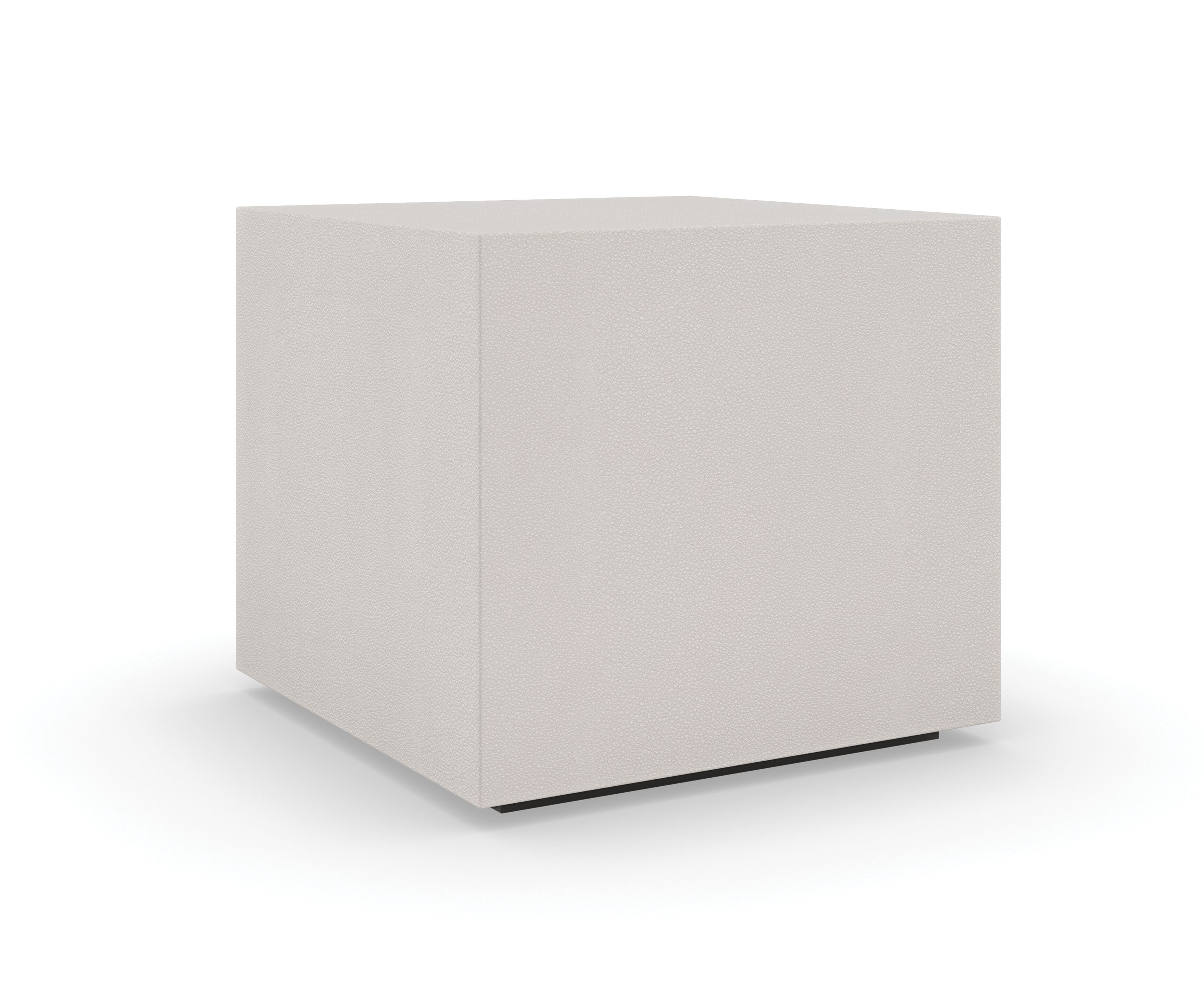 Модульный квадратный журнальный столик из искусственной кожи Caracole SOLID GROUND ARCH-00098312 - Вид №4