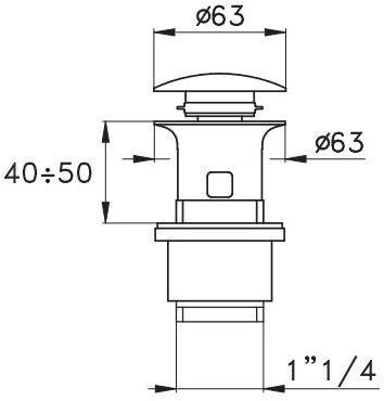 RUBINETTERIE STELLA Металлический слив sun-id-1497593 - Вид №1