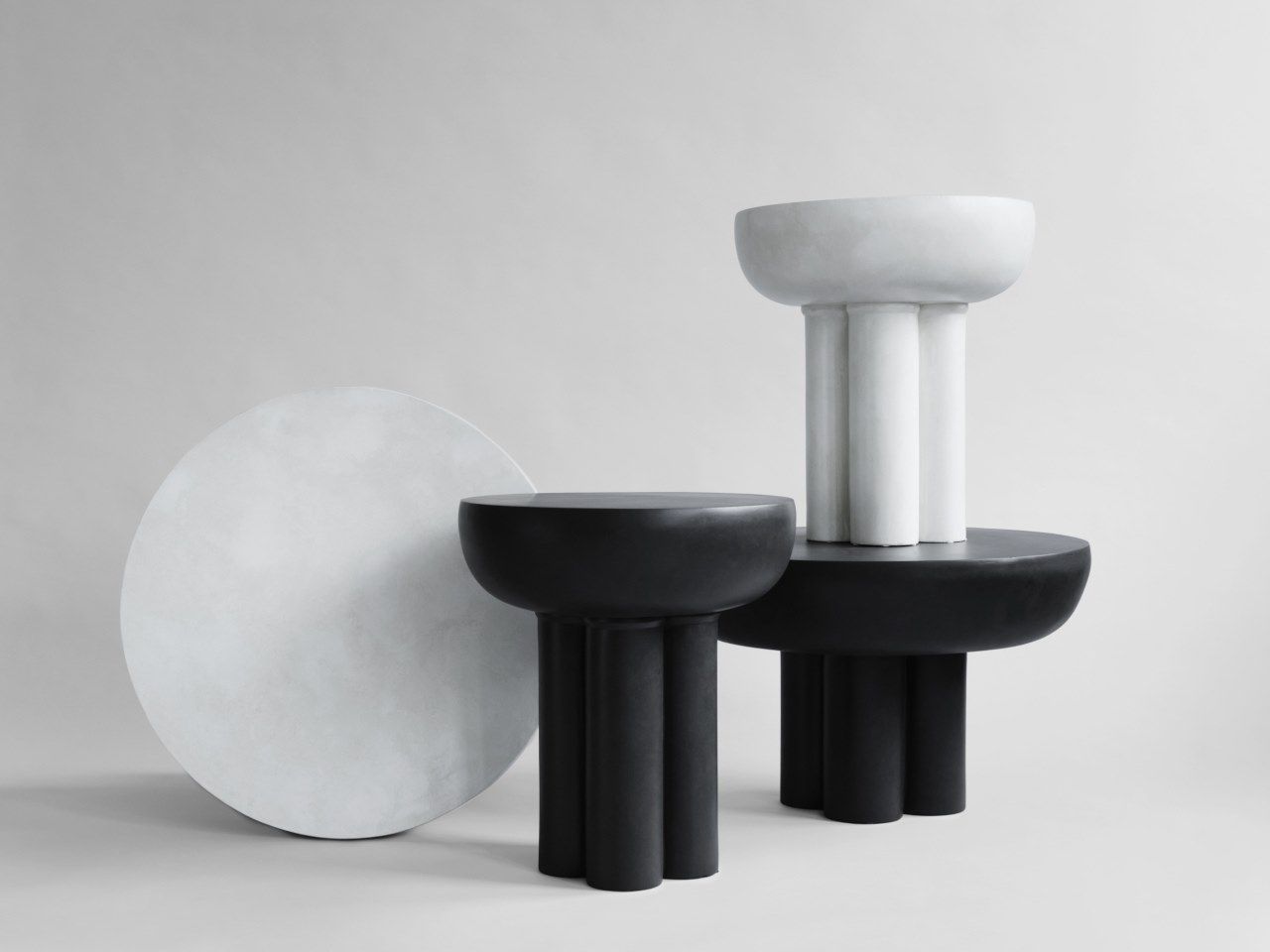 Низкий круглый журнальный столик из волокнистого цемента 101 Copenhagen Crown ARCH-00143243 - Вид №10