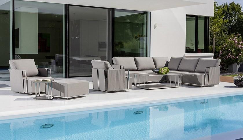 FISCHER MÖBEL Садовое кресло из модульной ткани с подлокотниками Suite sun-id-1372616 - Вид №2