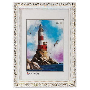 90348376 Рамка 16SW2130, 21x30 см, пластик, цвет белый Садко STLM-0195347 PLATINUM