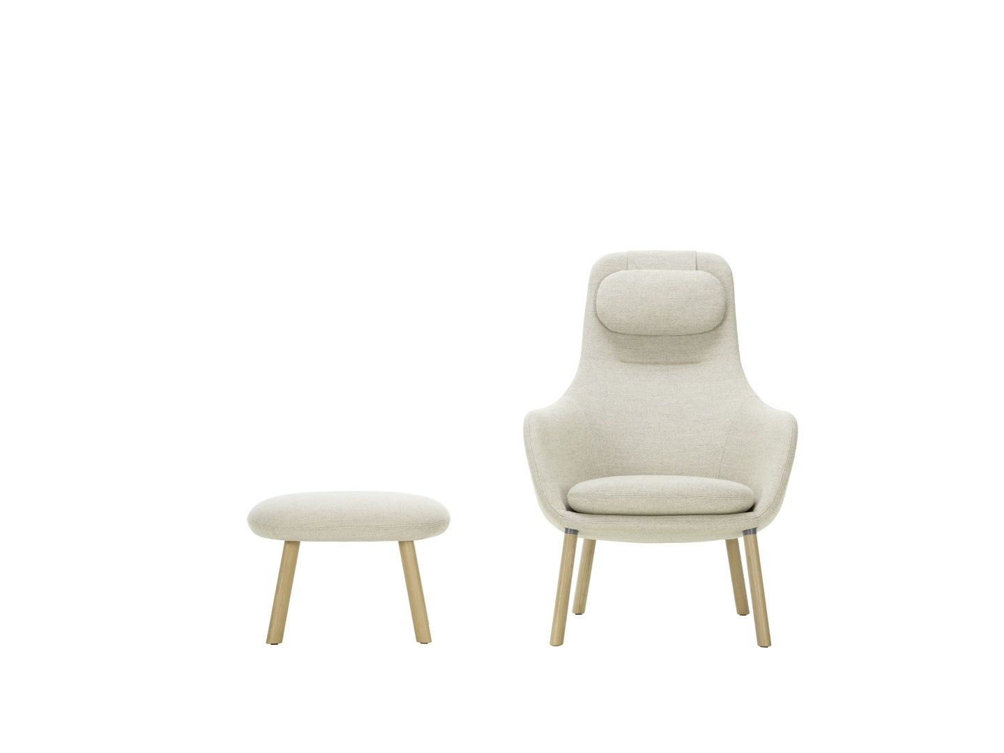 Тканевое кресло с подголовником VITRA HAL Lounge ARCH-00081015 - Вид №47