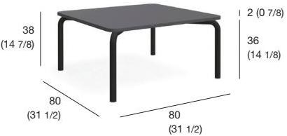 RODA Садовый столик квадратный Spool sun-id-1374213 - Вид №1