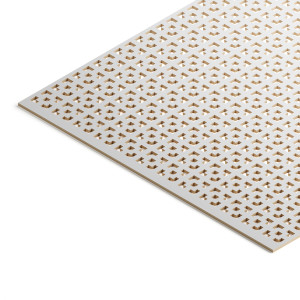 Панель декоративная перфорированная без рамки 1112х512 Дамаско Белый STELLA (2шт) STSR-195