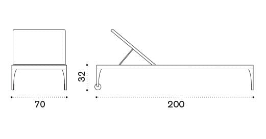 Шезлонг с откидывающейся спинкой в Ethimo LightWick® ARCH-00129959 - Вид №10