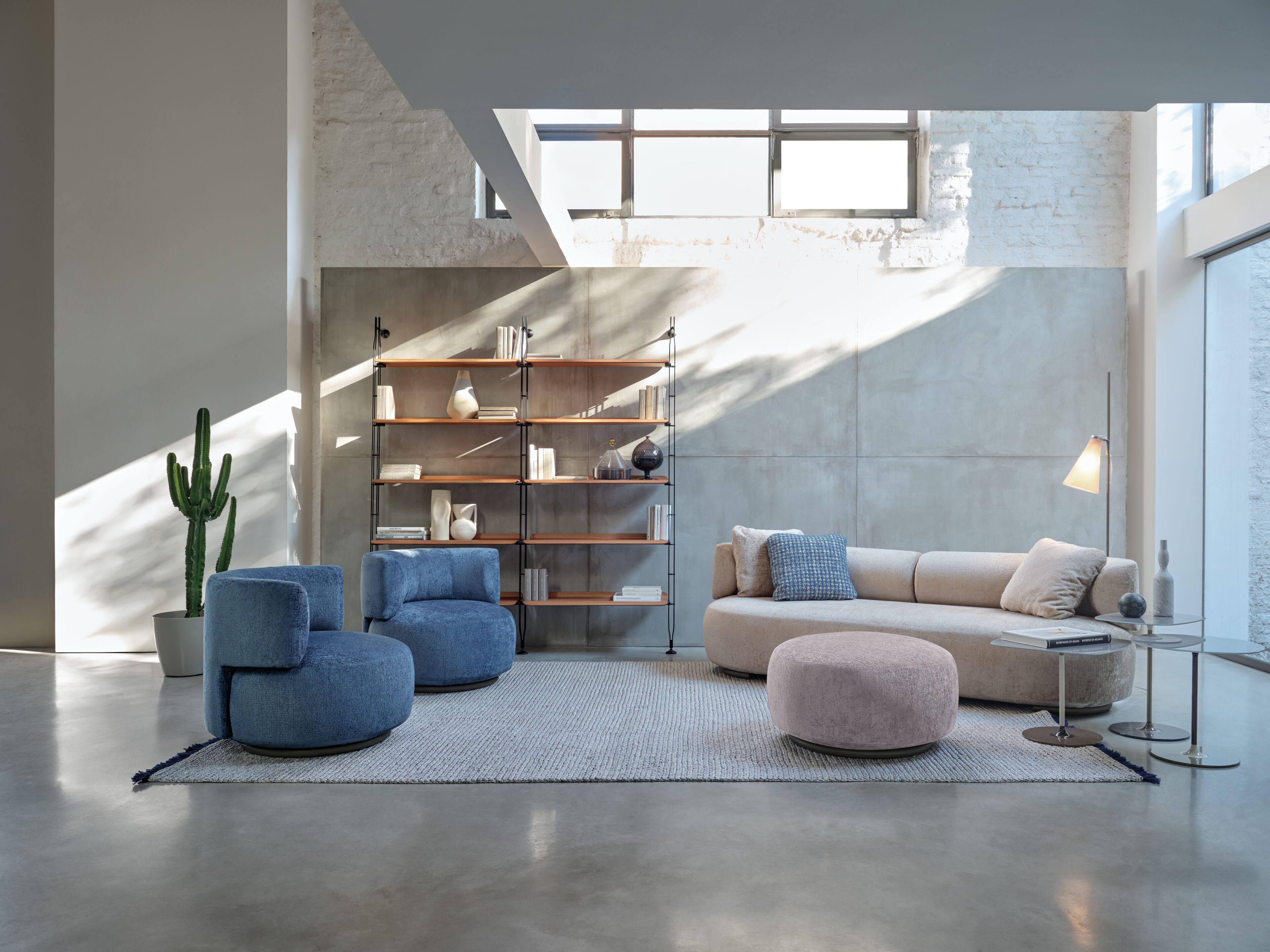 Круглый пуф из ткани Kartell K-Waiting ARCH-00133251 - Вид №1