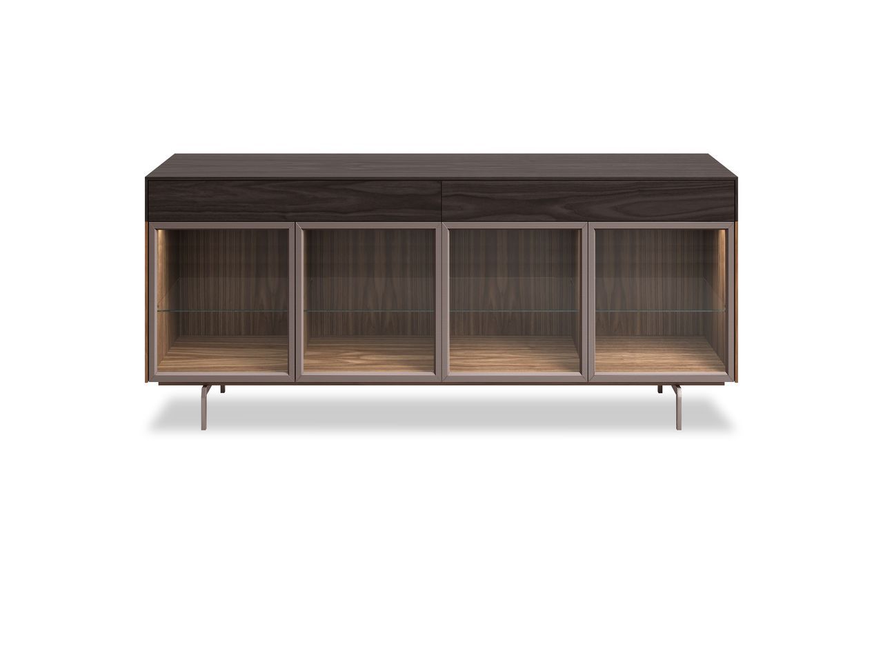 Шкаф из дерева и стекла с распашными дверцами и ящиками Hurtado Evolution ARCH-00137667 - Вид №14
