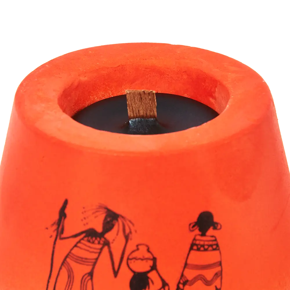 Свеча в гипсе Канту-3 Аксеново красная 7 см EVIS STLM-2010705 - Вид №1