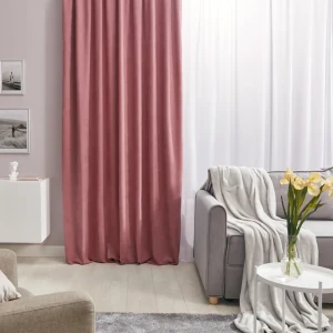 Штора на ленте «Рим» 200x310 см цвет розовый 83325197 STLM-2140891
