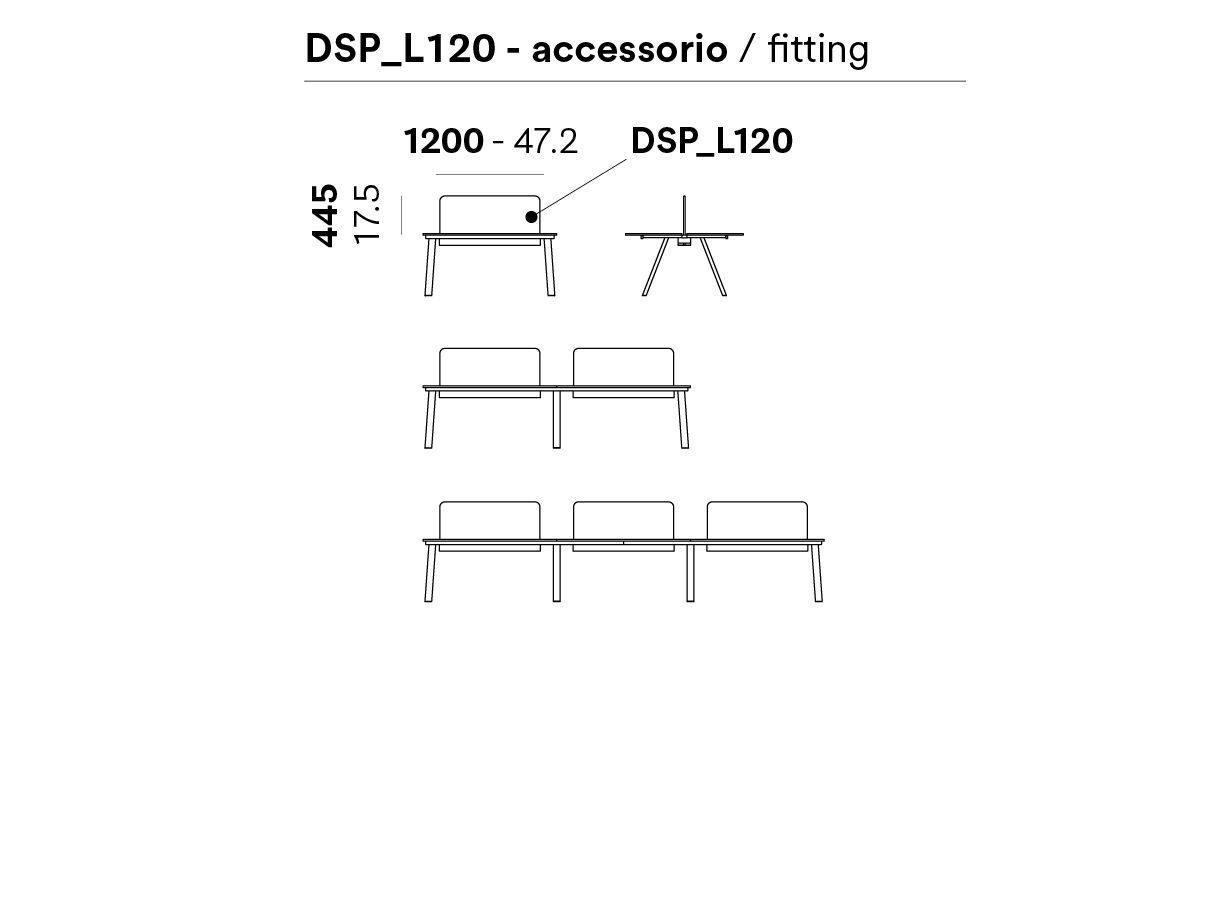 Рабочая станция Pedrali Arki-Table ARCH-00031534 - Вид №11