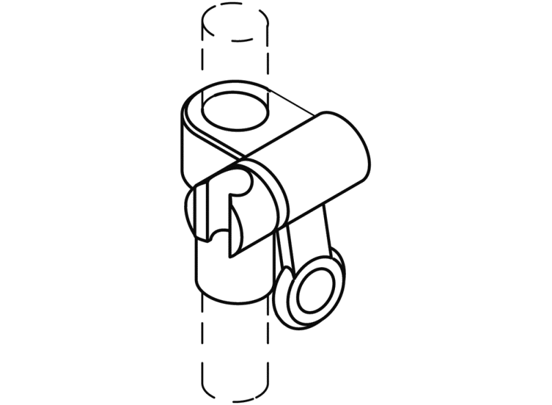 950.33DE0190 Держатель для душа Active+ HEWI Ersatzteile  - Вид №2