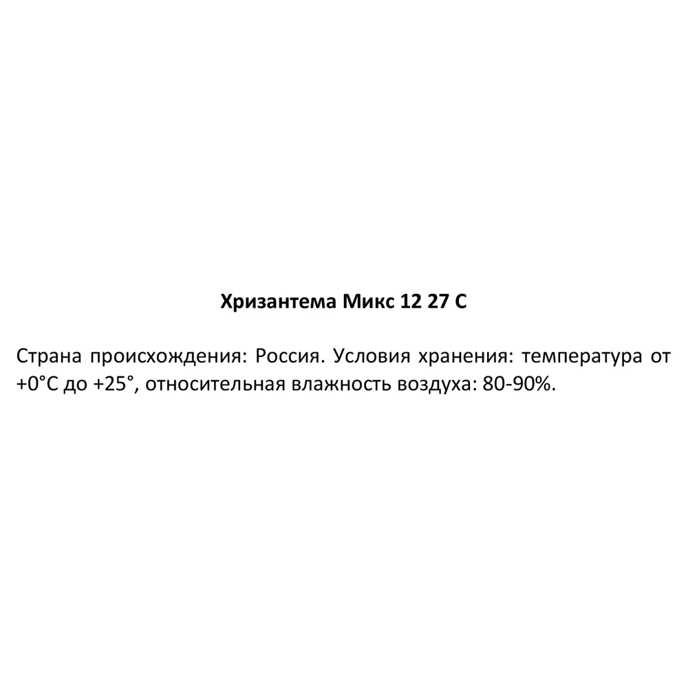 Хризантема микс ø12 h27 см 85324990 STLM-2124289 Santreyd  - Вид №4