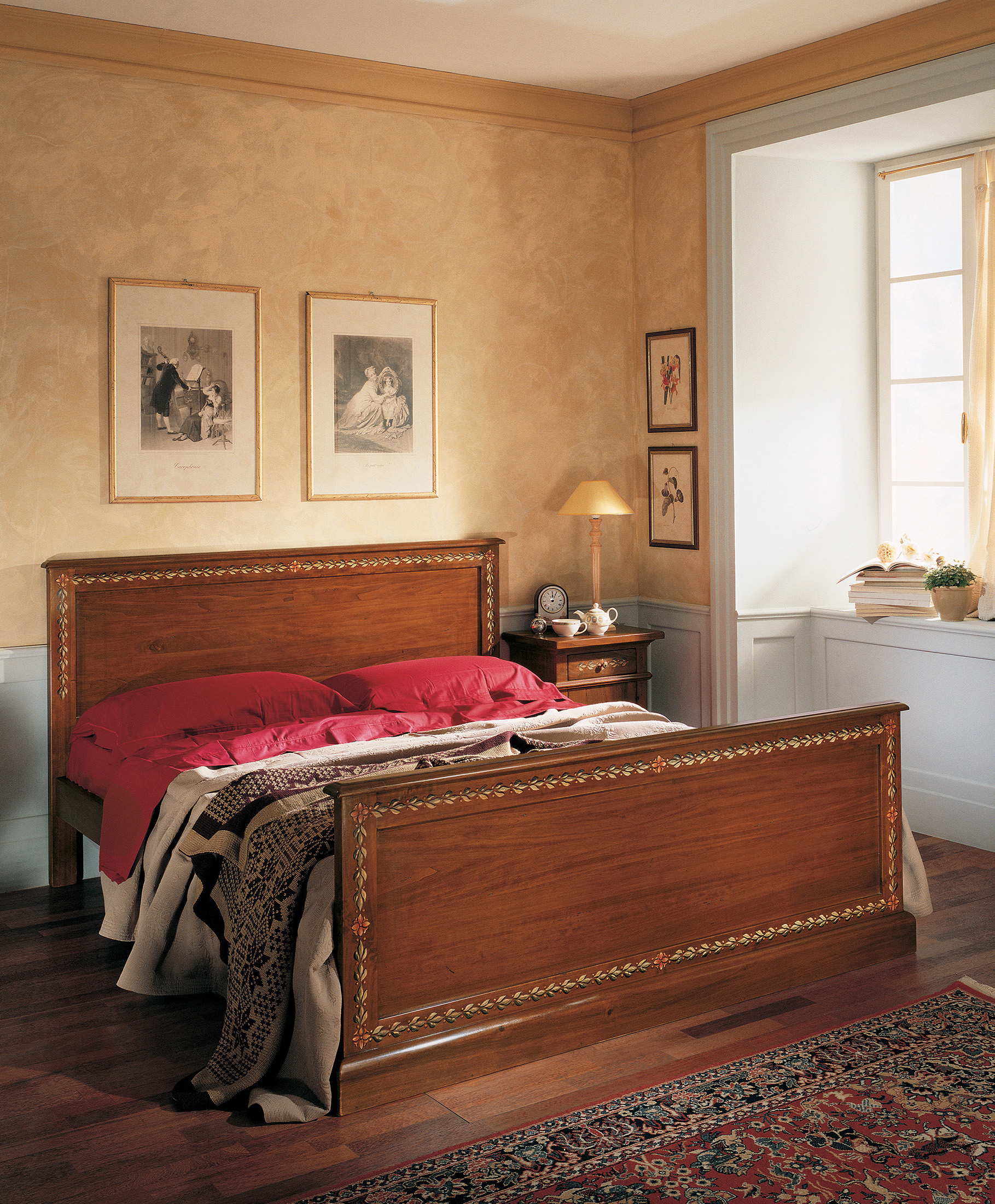 2913 Tifernoit Линейная двуспальная кровать Zona Notte  - Вид №1