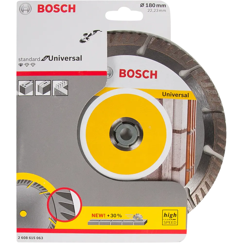 Диск алмазный по бетону Bosch Standard for Universal 2608615063 турбо-сегментный 180x22.2x2.4 мм 82419762 STLM-2092740 BOSCH PROFESSIONAL  - Вид №2