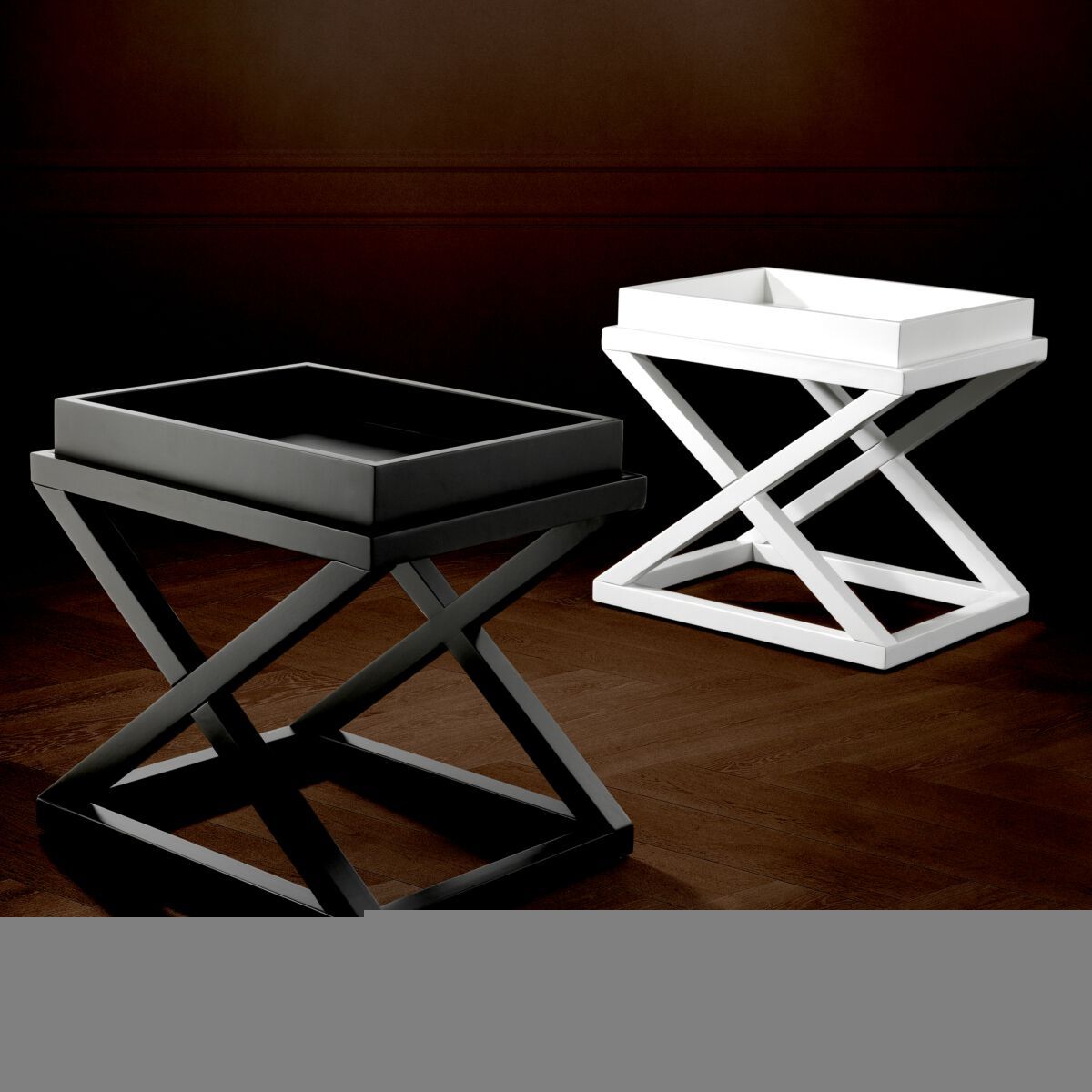 Прямоугольный березовый журнальный столик с подносом Eichholtz MCARTHUR ARCH-00028719 - Вид №1