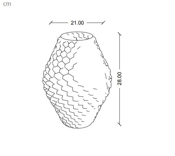 3D печатная керамическая ваза Mediterranea Design ALMA ARCH-00030128 - Вид №4