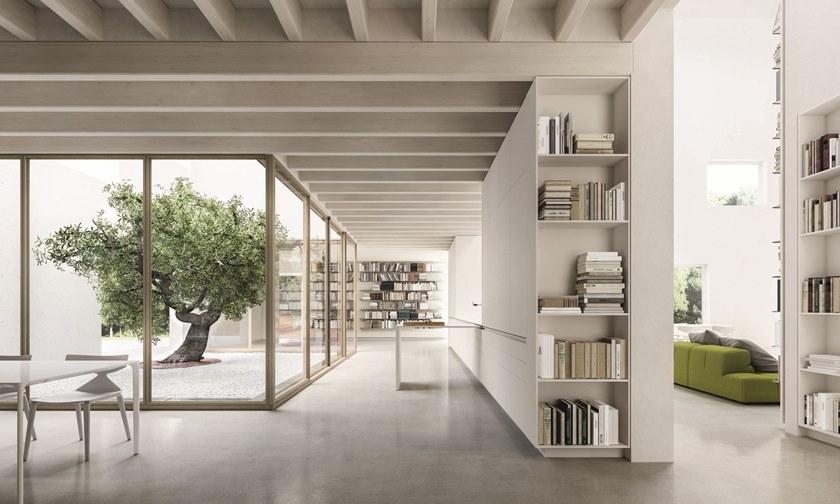 Elmar Модульная деревянная кухня с полуостровом Slim sun-id-1437881 - Вид №1