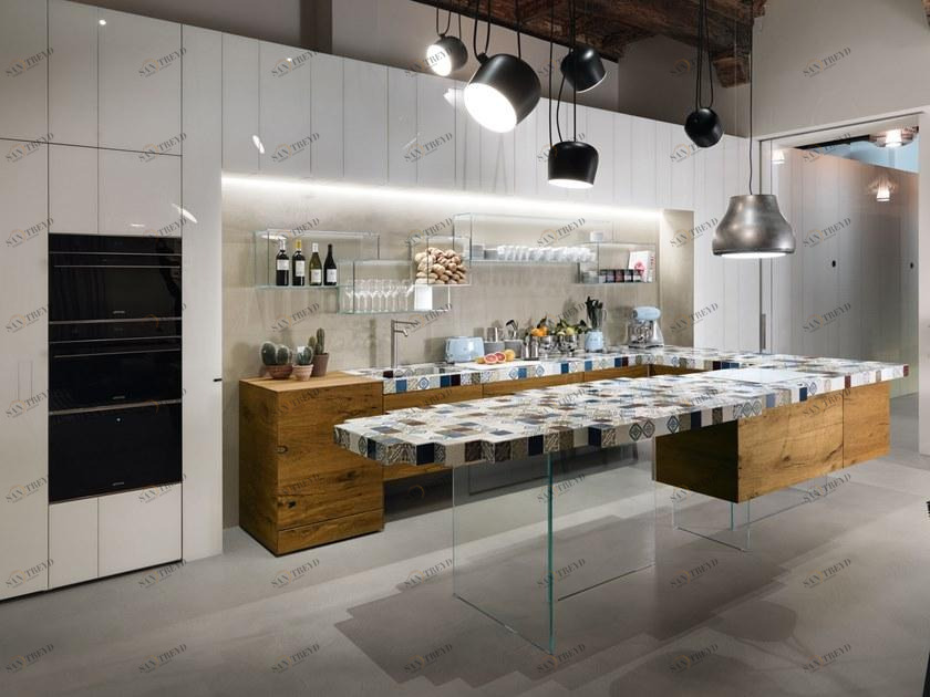 Lago Кухня с полуостровом 36e8 sun-id-1353815