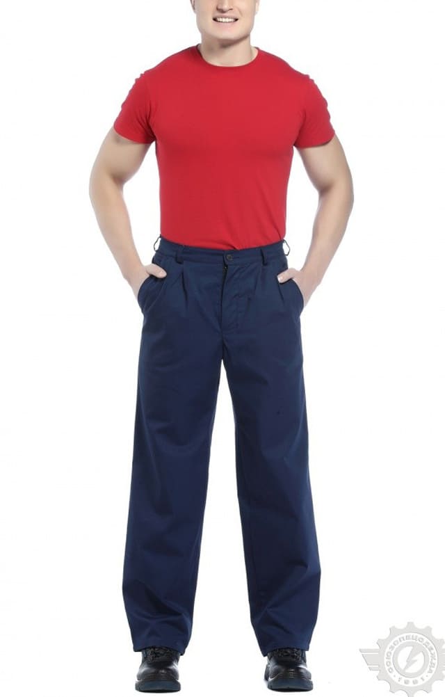 65565 Брюки "Гарант" синие  Летняя спецодежда  размер 48-50/182-188  - Вид №5