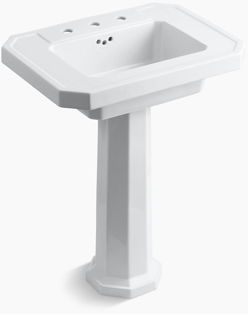 KOHLER Kathryn Пьедестал раковина с 8 шт. K-2322-8-95  - Вид №1