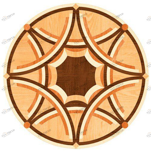 Художественный паркет Da Vinci Розетка 26-145 Дуб Селект (Гладкая) х1000диаметр мм 260090145