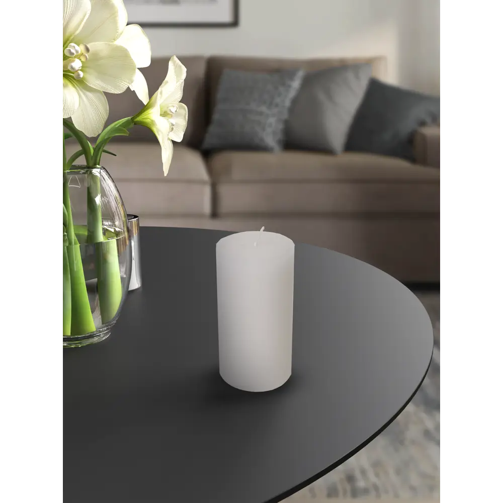 89369078 Свеча столбик ароматизированная Рустик белая 11 см STLM-0827370 Santreyd  - Вид №2