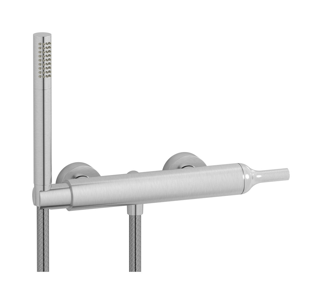 Встроенный смеситель для душа в комплекте с душевым гарнитуром. WE ARE IB bi350ss Brushed Nickel Batlo
