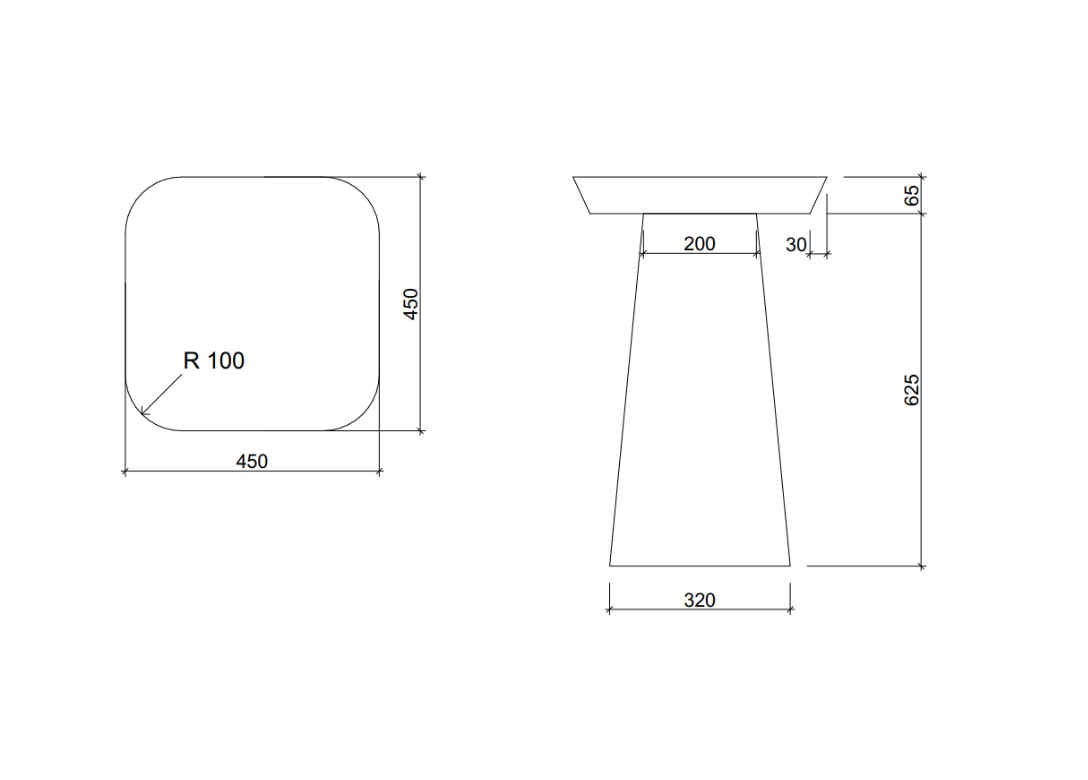 MJ-02 Журнальный стол из бетона BET-ON BetOn  - Вид №4
