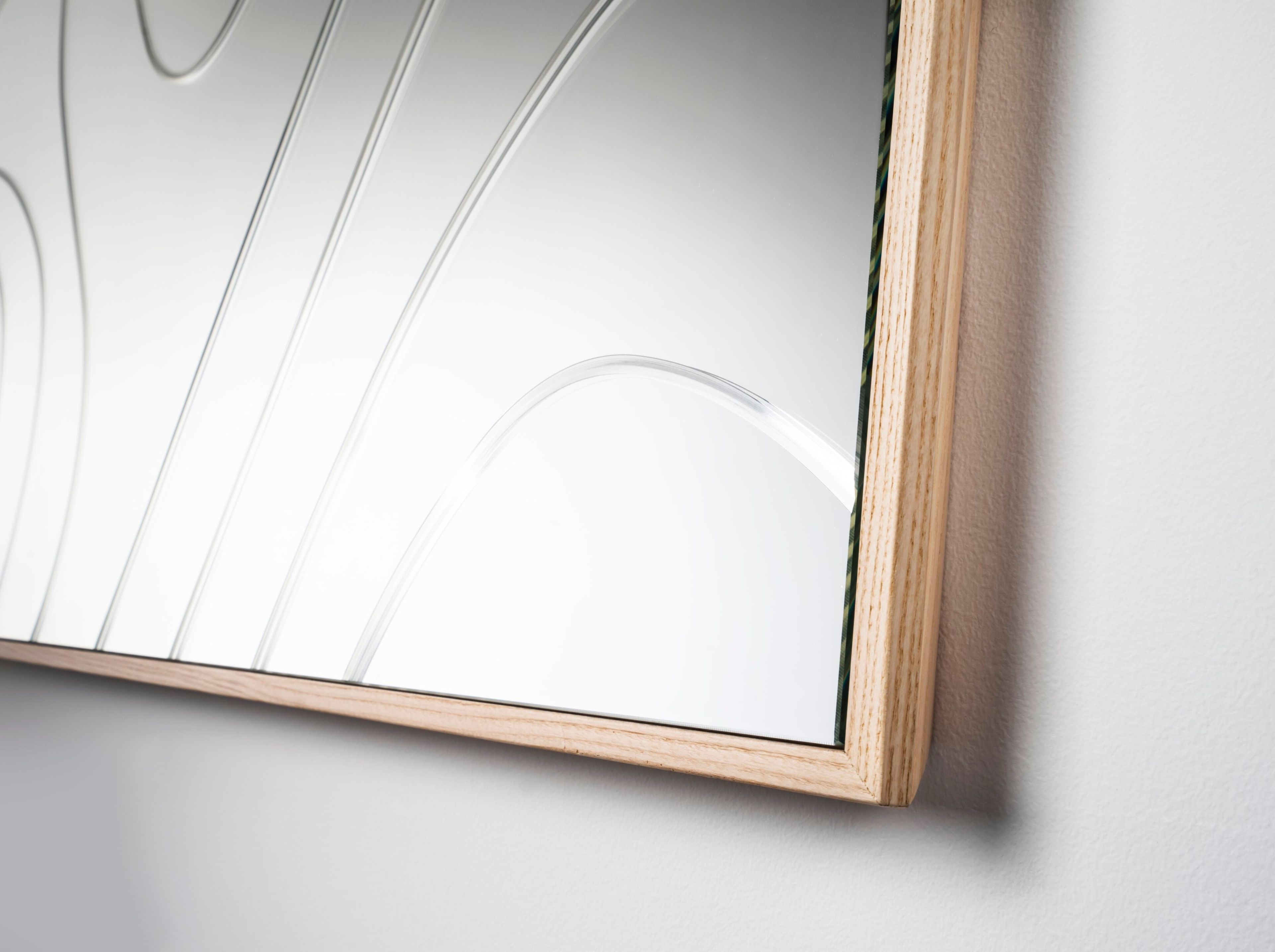 Прямоугольное зеркало с рамой стены Agon Essence RE-WOOD ARCH-00084503 - Вид №2