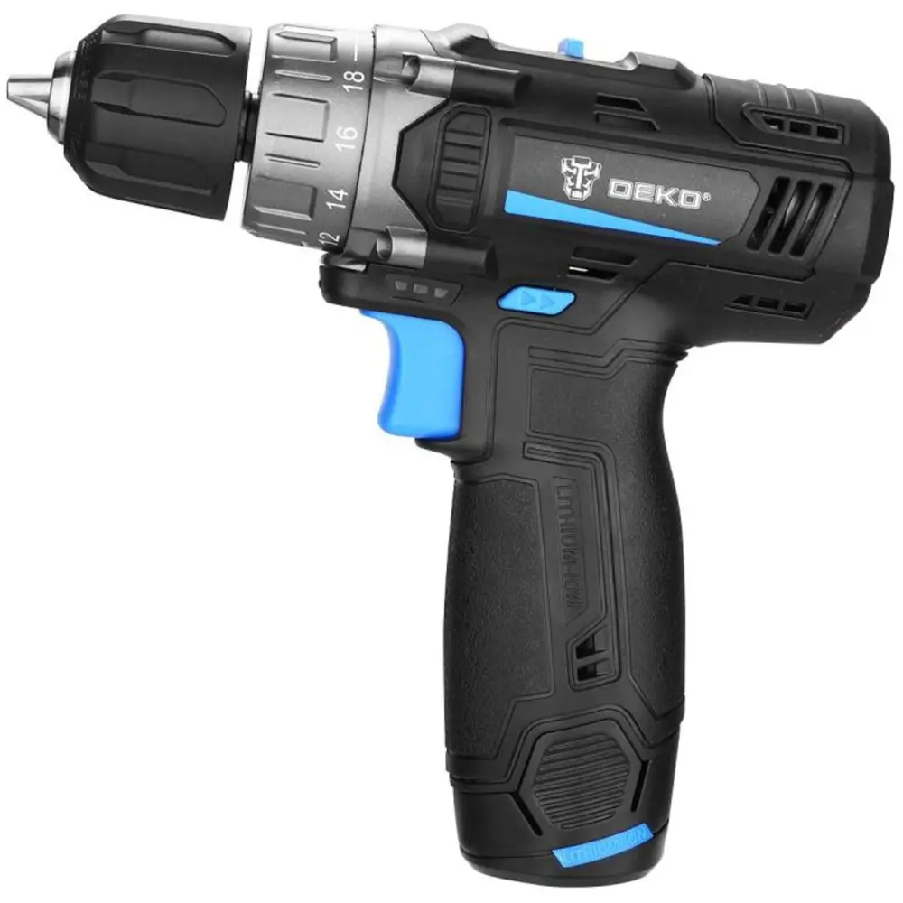 Аккумуляторная дрель-шуруповерт DEKO ZKCD12V PRO с двумя батареями 89372015 STLM-0841881