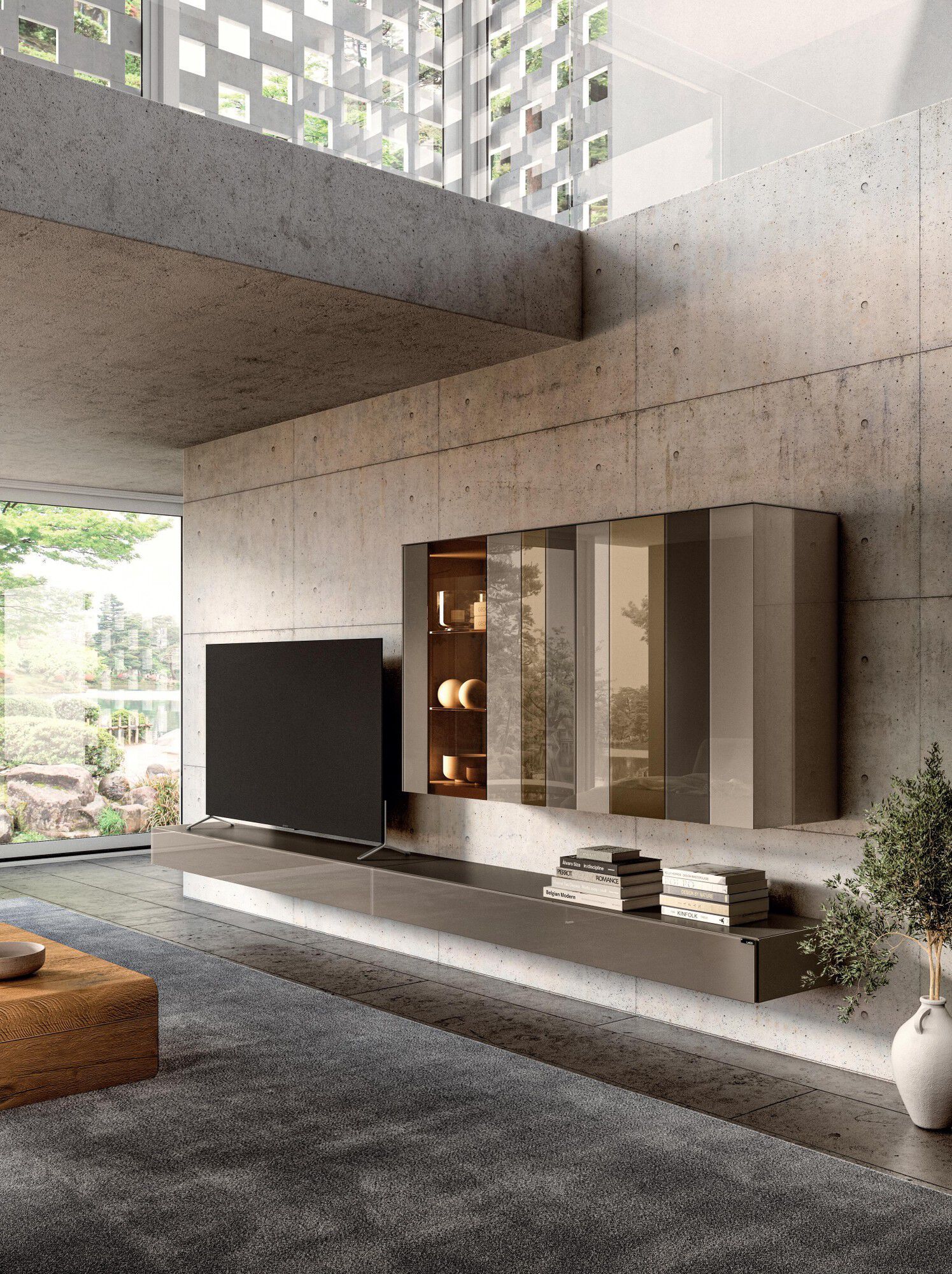 Стеклянная стена с настенным креплением Lago N. O. W ARCH-00075172 - Вид №1