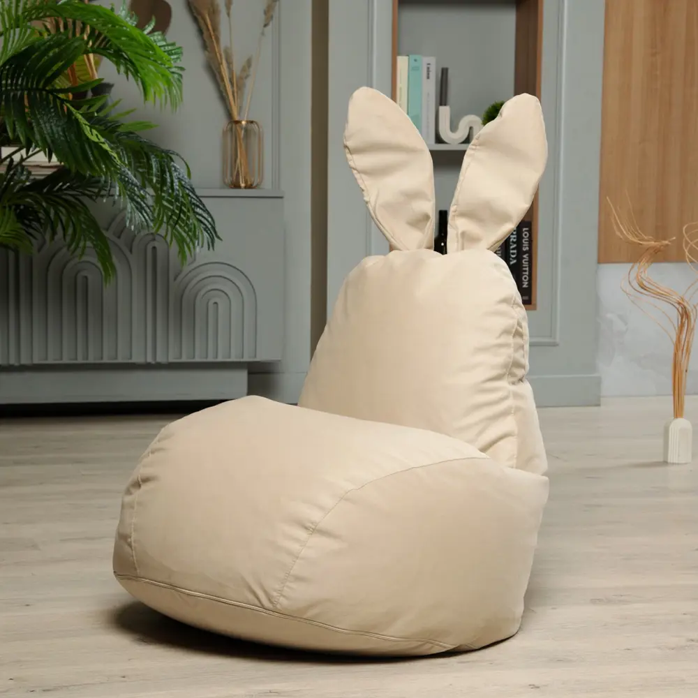 Кресло-мешок Dreambag Зайчик полиэстер 70x70x70 см цвет бежевый STLM-2134592 - Вид №4
