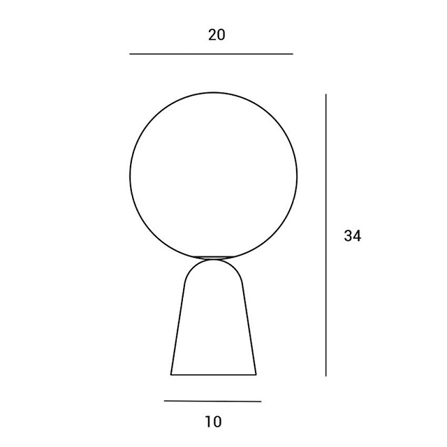 Miloox 1744.151 Настольная лампа LUNAR 34х20 см. - Вид №2