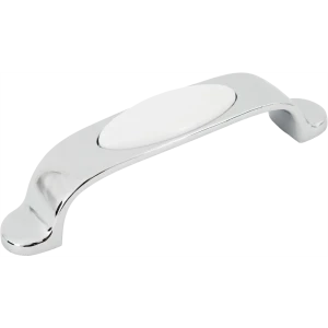 Мебельная ручка-скоба с фарфором SF16-11 96 мм хром 82482851 STLM-2145955