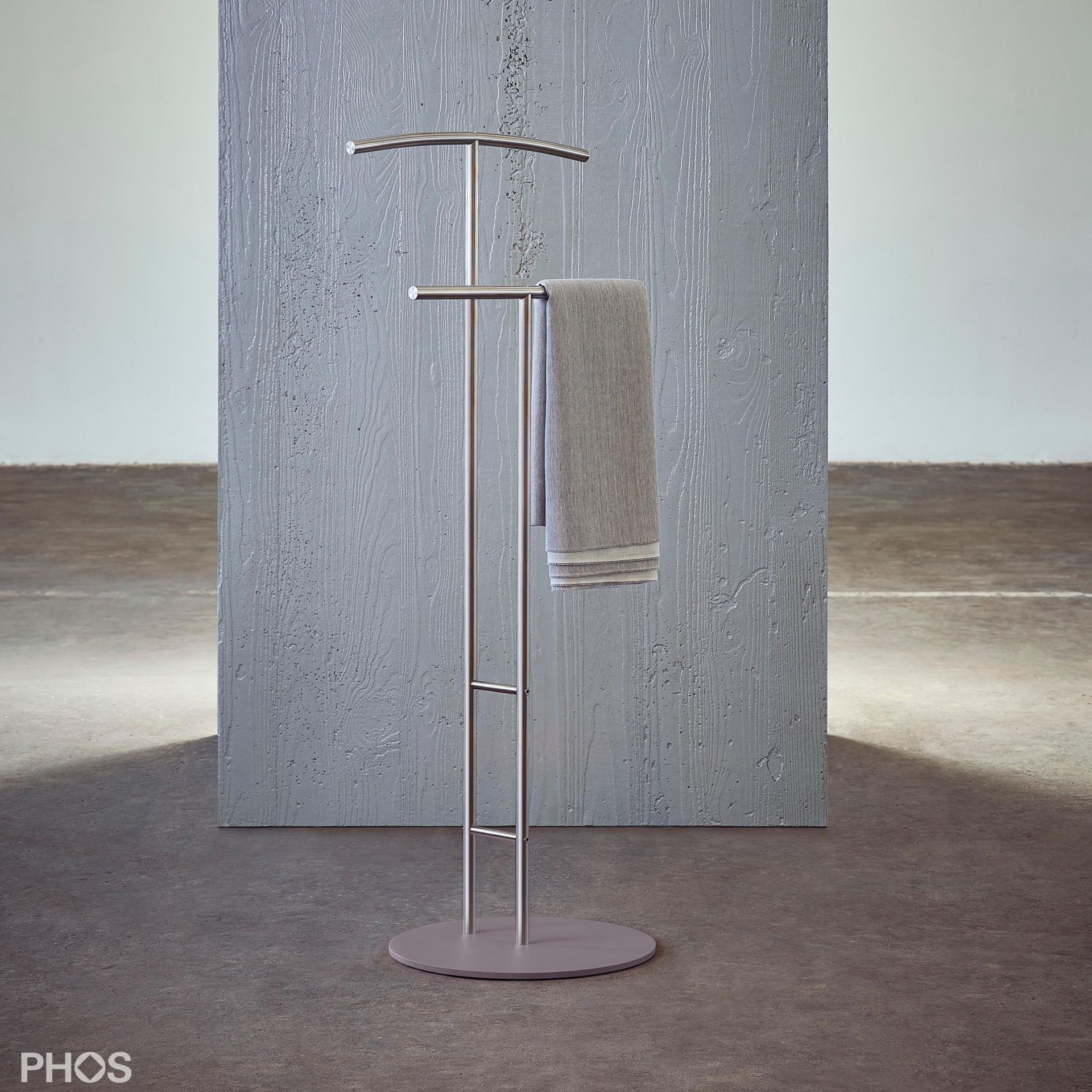 GSDSB2 Стойка Valet - бесшумная накладная, основание: серое. PHOS 