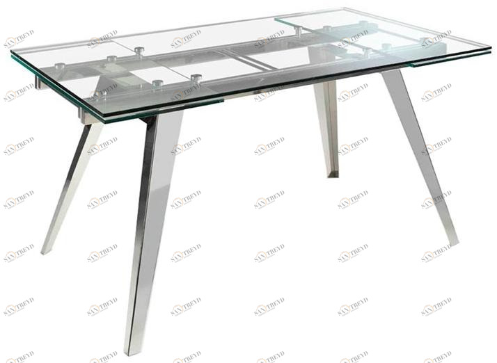 Angel Cerdá Раздвижной обеденный стол из стали и стекла Urban deco 1005 Angel Cerda