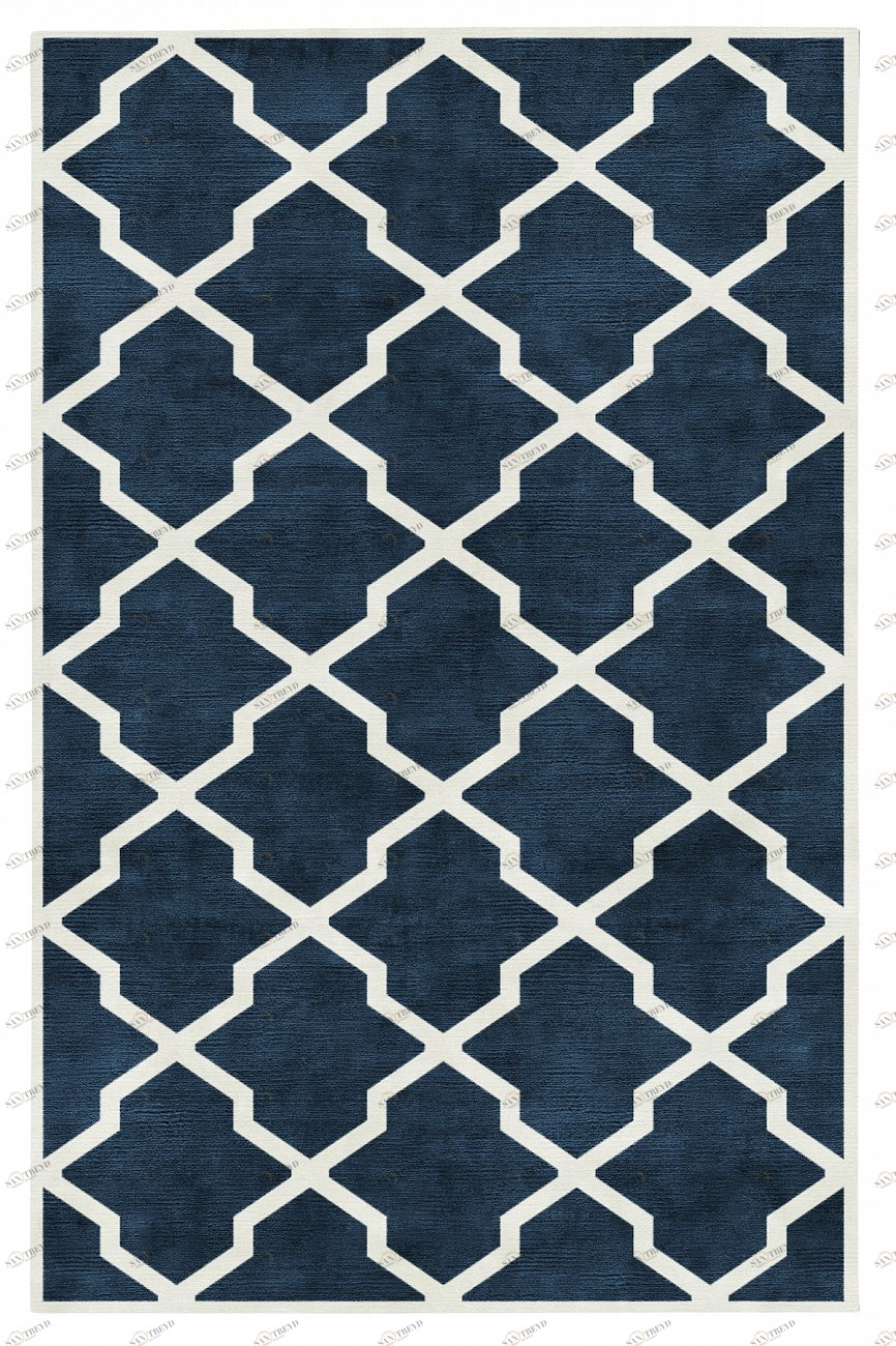 Ковер Square Blue 160x230 DOLLY CAPRETS ДИЗАЙНЕРСКИЕ, TRELLIS 155624 Синий 