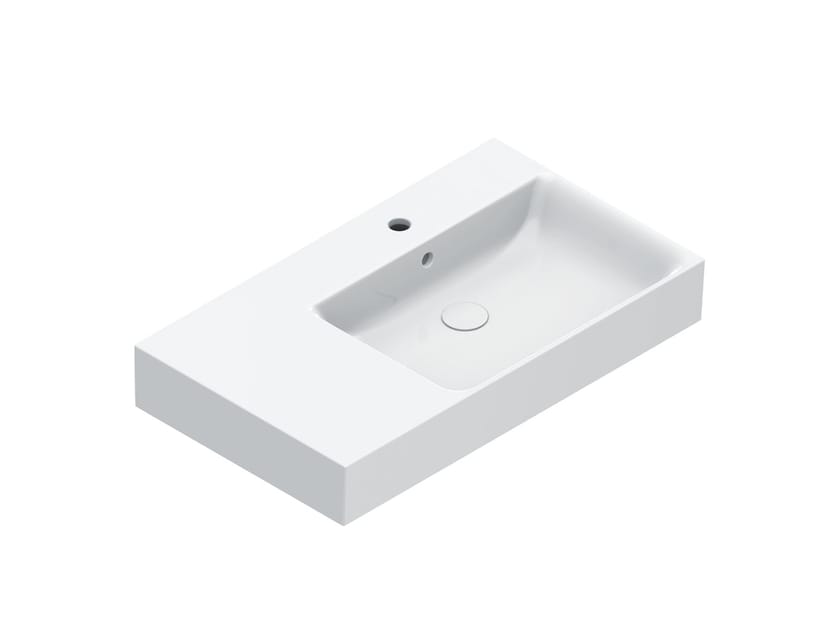 Подвесной прямоугольный умывальник с переливом CERAMICA CATALANO премиум ARCH-00124632